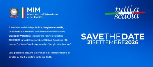 Cerimonia di apertura dell'anno scolastico 